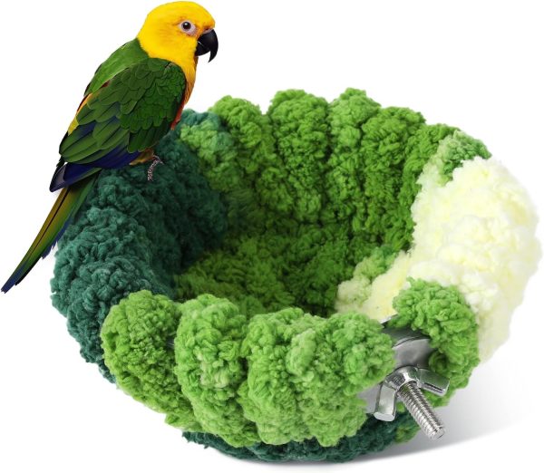 Admaison Velvet Bird Nest Cage Bed Green Pet Supplies-0