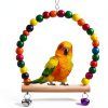 JINJINANV Bird Swing Natural Wood Parakeet Toys Safe Play-1