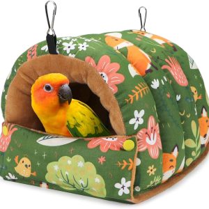 Wontee Bird Nest Cotton Hammock for Small Medium Birds-0