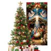 Qiyeyeye Outdoor Nativity Door Cover Weather Resistant-5