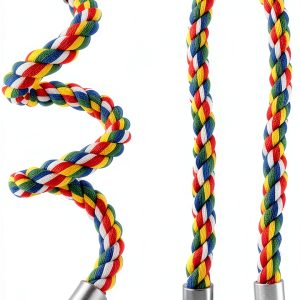 Yuntop Bird Rope Perch Cotton Soft Spiral Climbing Toy-0