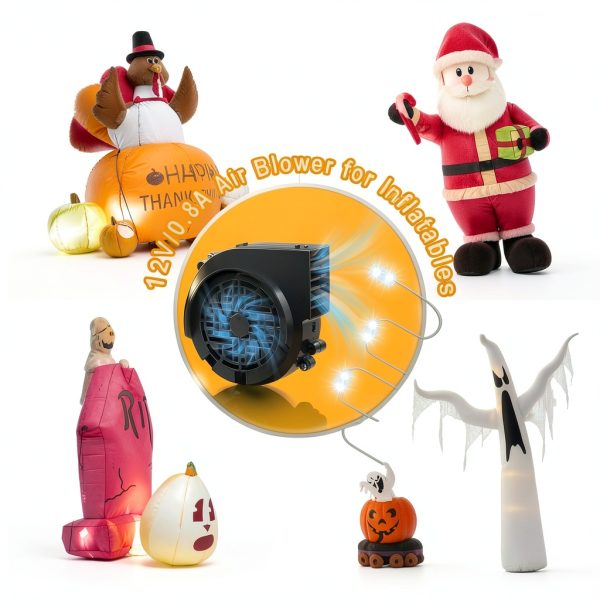 NARUBY Inflatable Blower Replacement Motor LED Lights-4