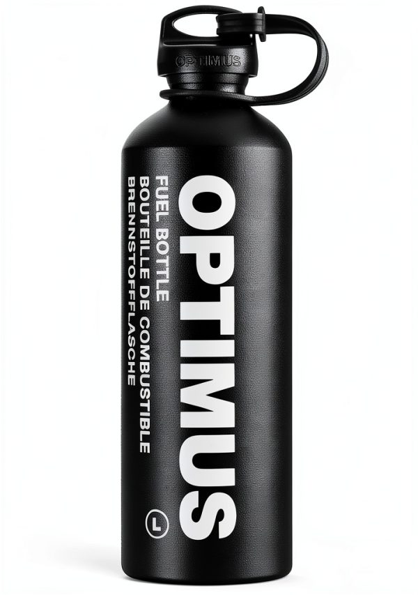 Optimus 0.6L Aluminum Fuel Bottle Black Trekking-1