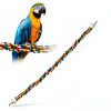 Yuntop Bird Rope Perch Cotton Soft Spiral Climbing Toy-5