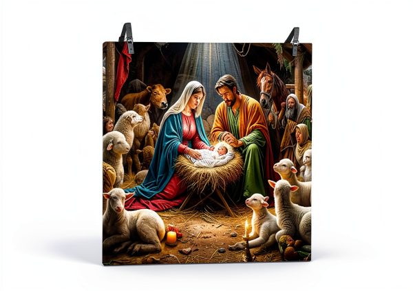 Qiyeyeye Outdoor Nativity Door Cover Weather Resistant-2