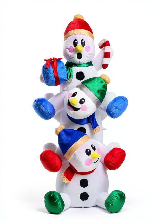 Joiedomi Snowman Inflatable Christmas Decor Polyester LED-2