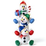Joiedomi Snowman Inflatable Christmas Decor Polyester LED-0