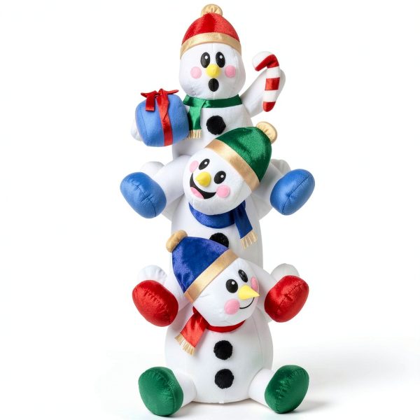 Joiedomi Snowman Inflatable Christmas Decor Polyester LED-0