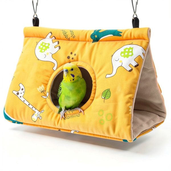 Rypet Bird Nest Cotton Hammock for Parrots Cockatoos-4