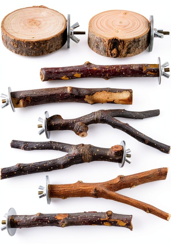 Yiwu Shi Zhanyue Natural Wood Bird Perch Mix Color BON0992-0