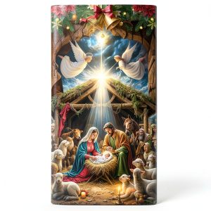 Qiyeyeye Outdoor Nativity Door Cover Weather Resistant-0