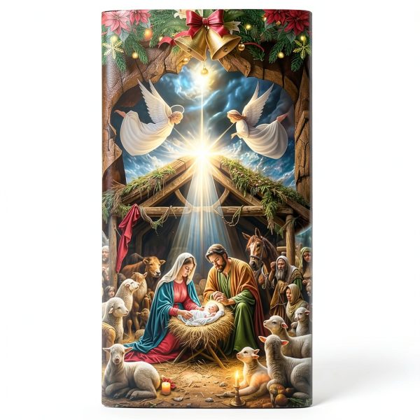 Qiyeyeye Outdoor Nativity Door Cover Weather Resistant-0