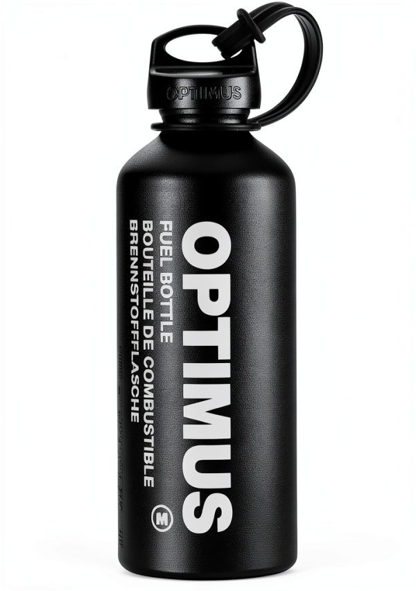 Optimus 0.6L Aluminum Fuel Bottle Black Trekking-0
