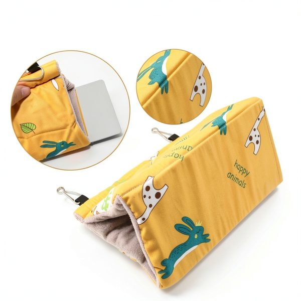 Rypet Bird Nest Cotton Hammock for Parrots Cockatoos-5