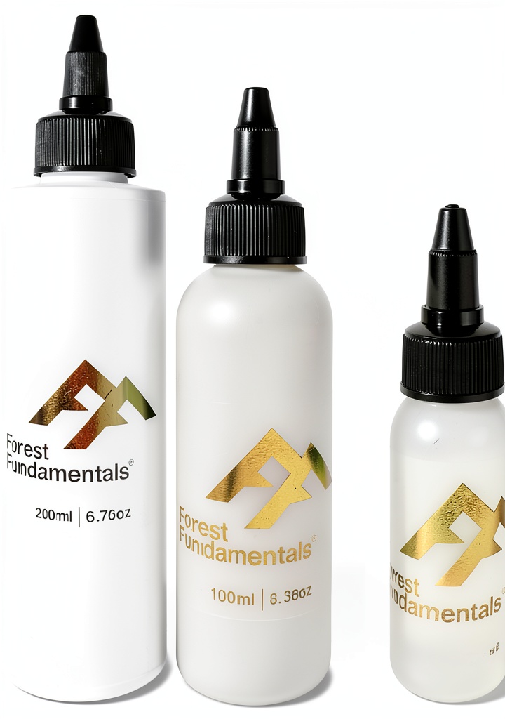 Forest Fundamentals Fuel Bottles set displayed on a camping table