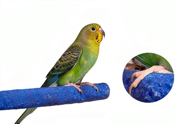 Petsvv Bird Perch Stand Natural Wood Parrot Toy Platform-4