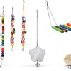 JINJINANV Bird Swing Natural Wood Parakeet Toys Safe Play-5